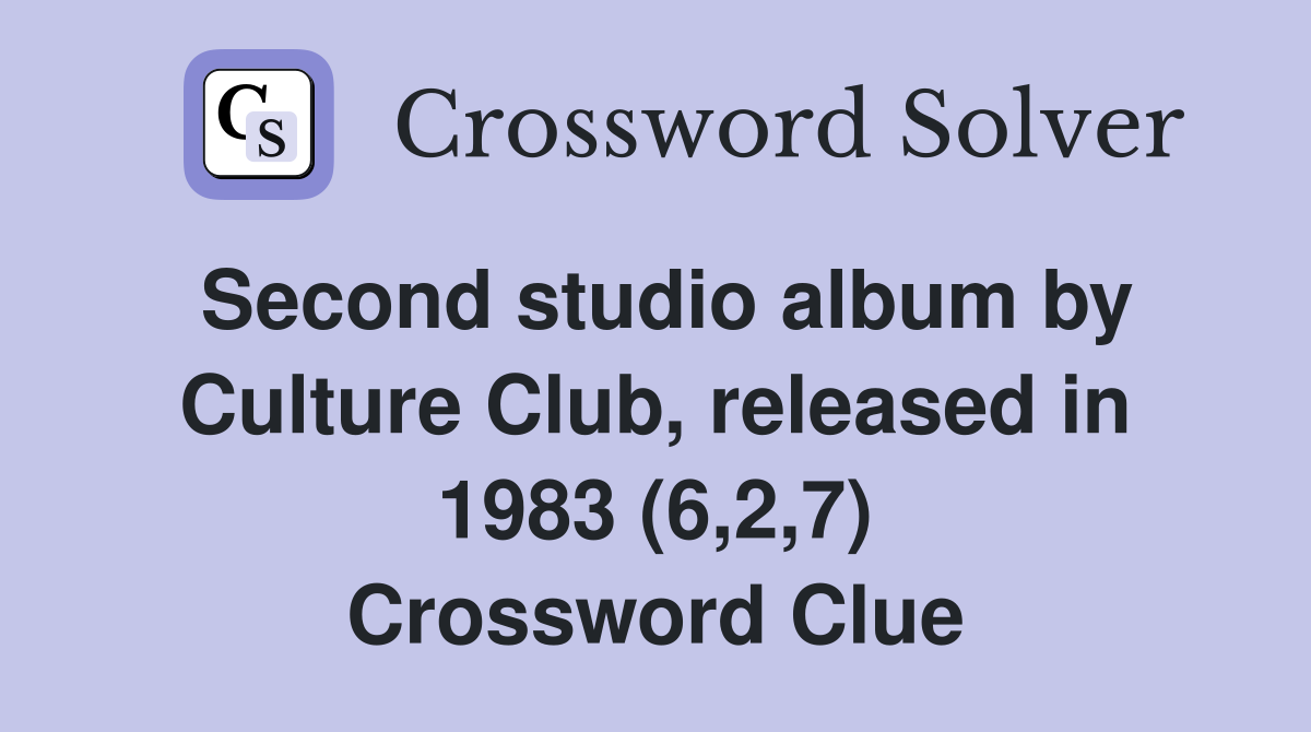 Second studio album by Culture Club released in 1983 (6 2 7
